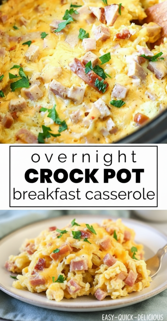 Overnight Crock Pot Breakfast Casserole