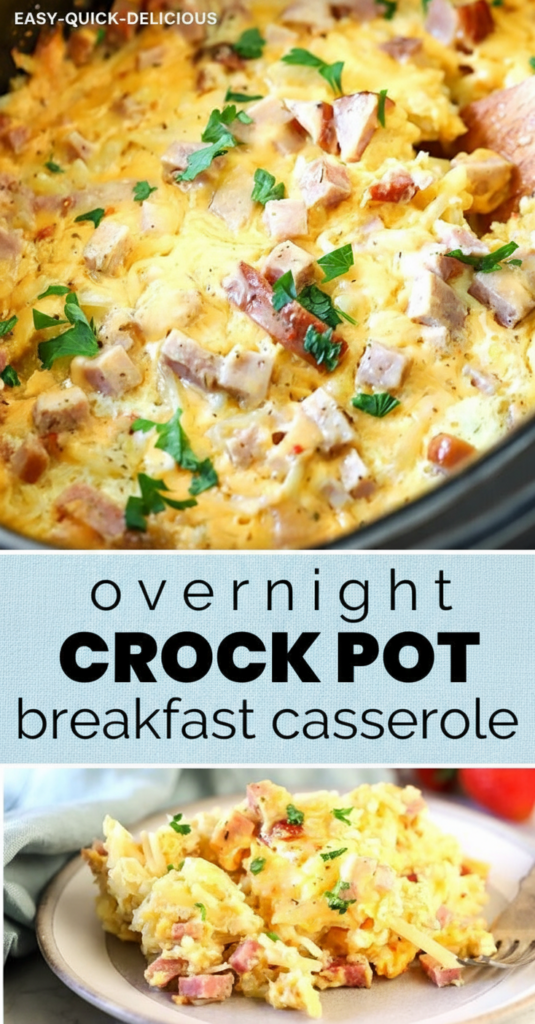 Overnight Crock Pot Breakfast Casserole