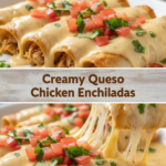 Queso Chicken Enchiladas