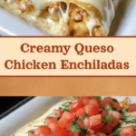 Queso Chicken Enchiladas
