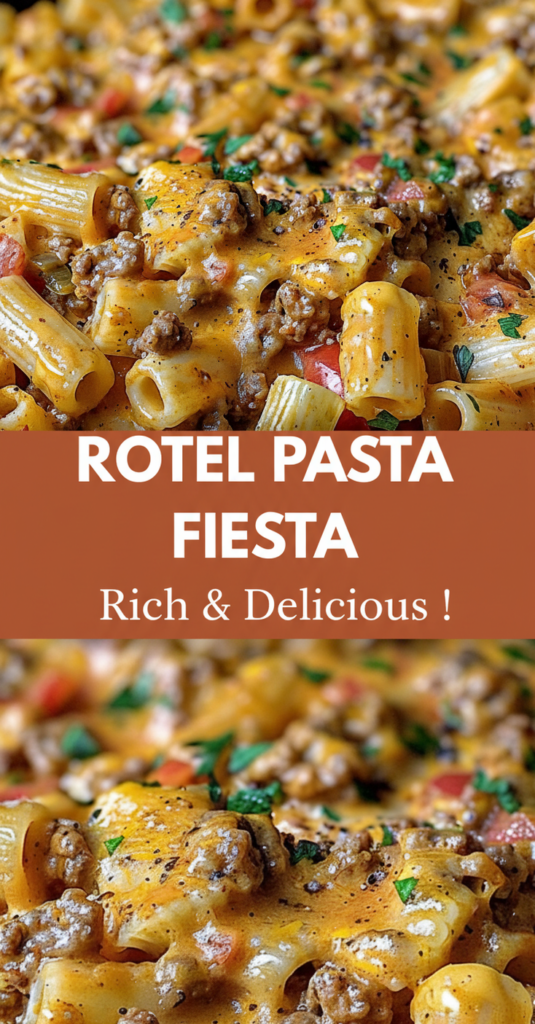 Rotel Pasta Fiesta Creamy Cheesy Tex-Mex Dinner Delight