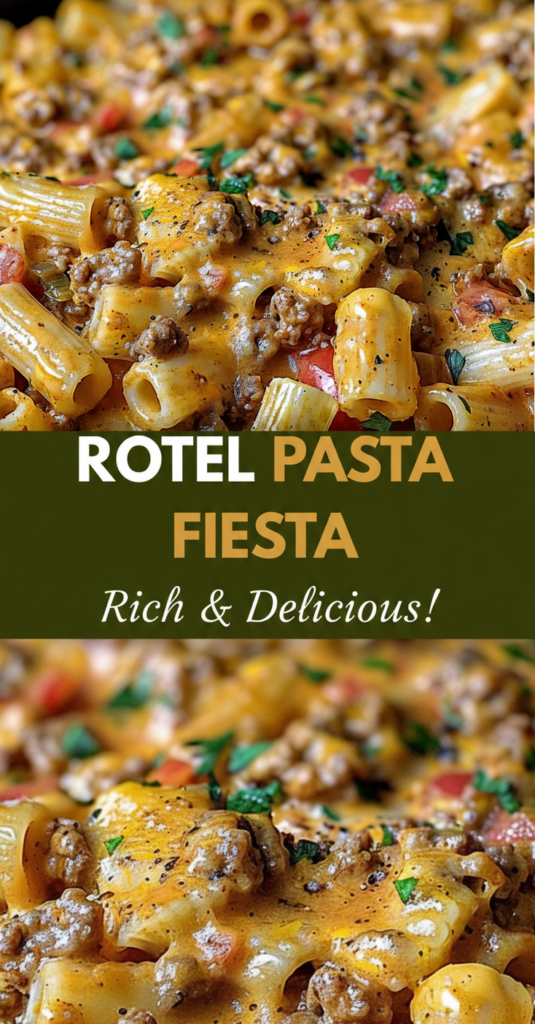 Rotel Pasta Fiesta Creamy Cheesy Tex-Mex Dinner Delight