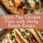 Sheet Pan Chicken Pitas with Herby Ranch Recipe