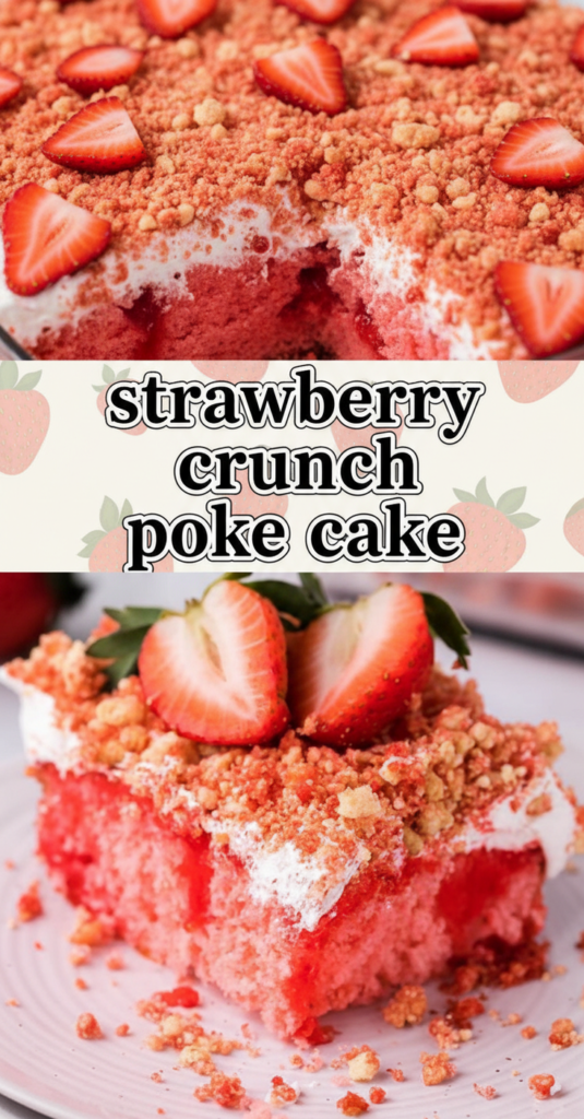 Strawberry Crunch Cake
