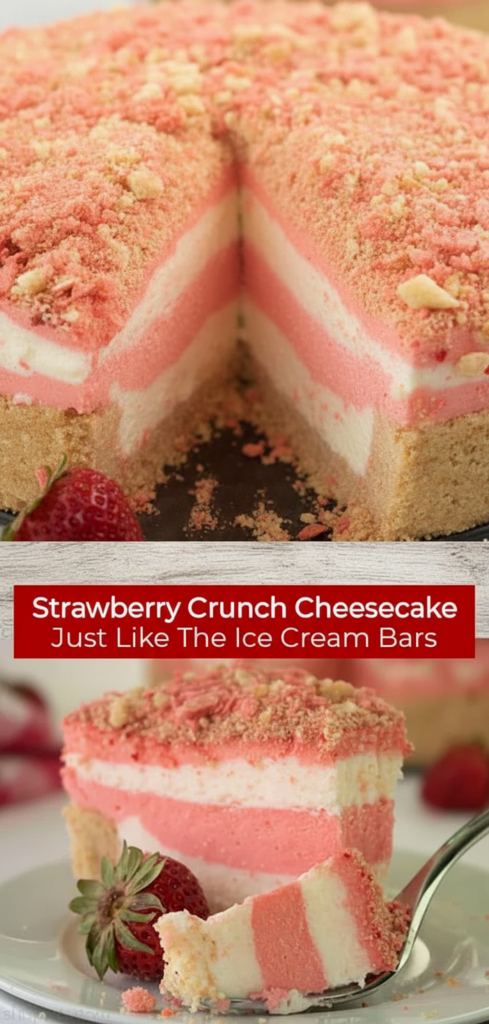 Strawberry Crunch Cheesecake