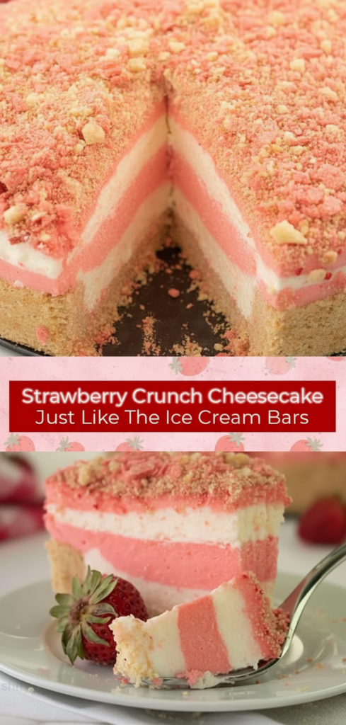 Strawberry Crunch Cheesecake