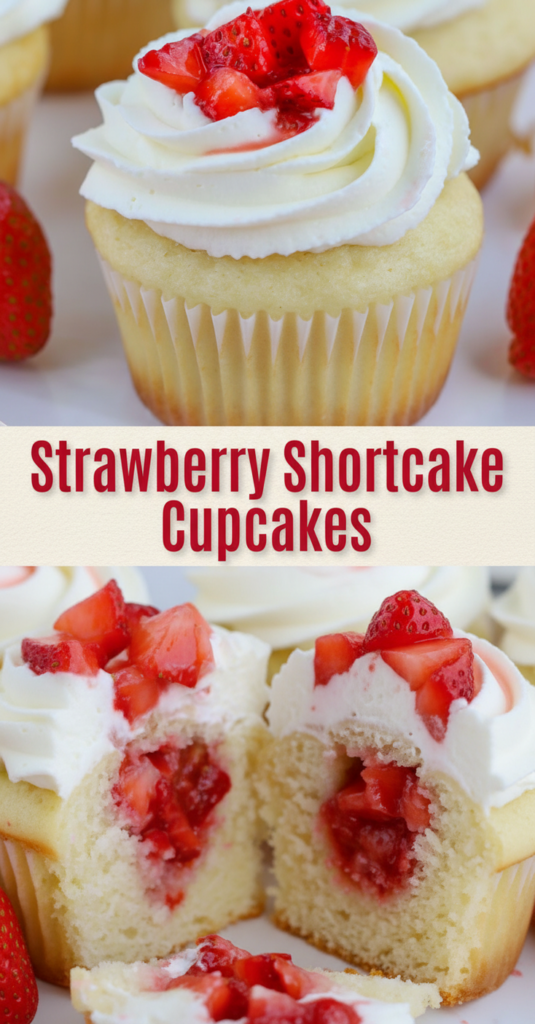 Strawberry Shortcake Cupcakes