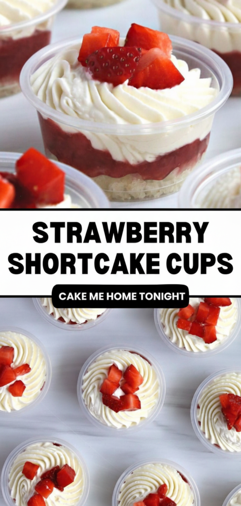 Strawberry Shortcake Dessert Cups