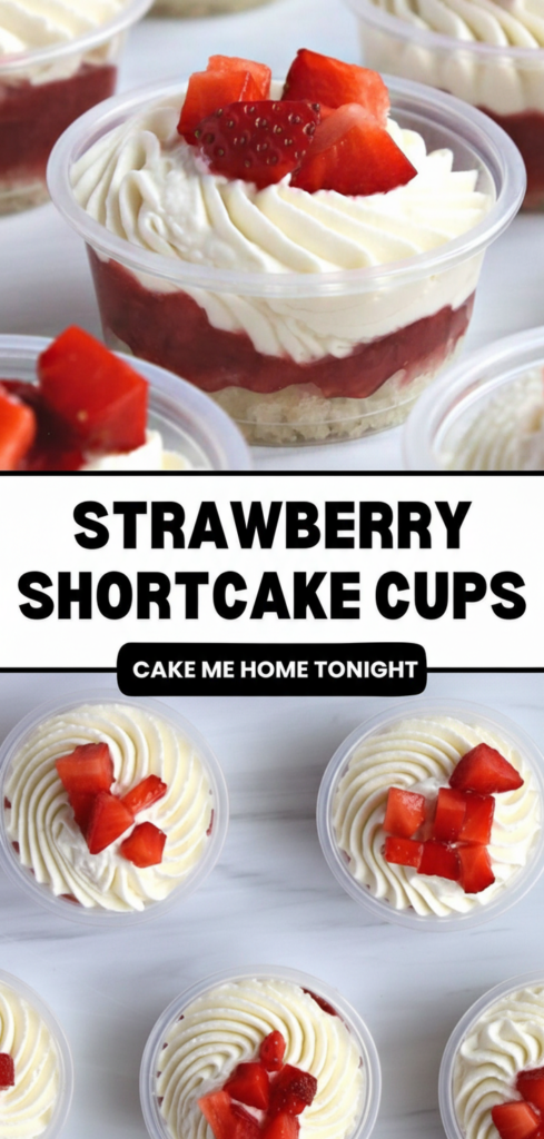 Strawberry Shortcake Dessert Cups