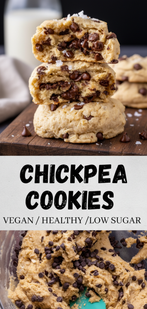 Vegan Chickpea Chocolate Chip Cookies