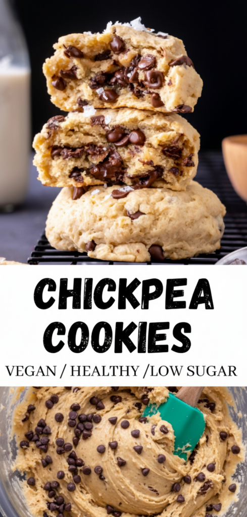 Vegan Chickpea Chocolate Chip Cookies