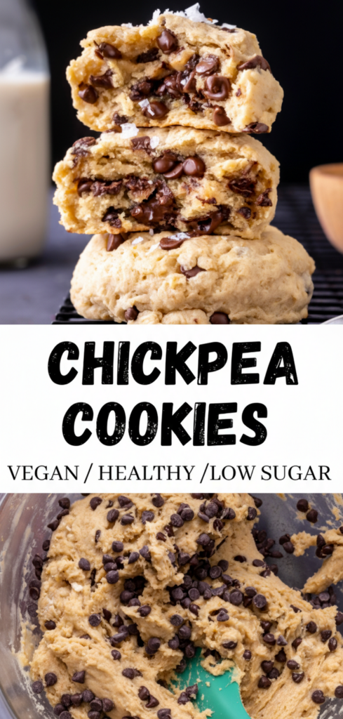 Vegan Chickpea Chocolate Chip Cookies