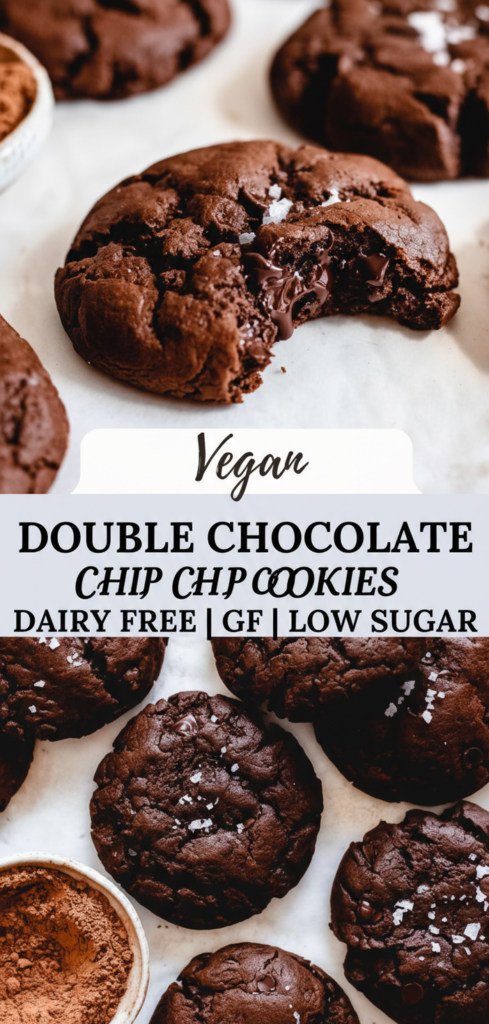 Vegan Double Chocolate Chip Cookies